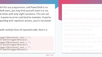 Improve Your PowerShell Script: Reduce Repetitive Commands with Loops