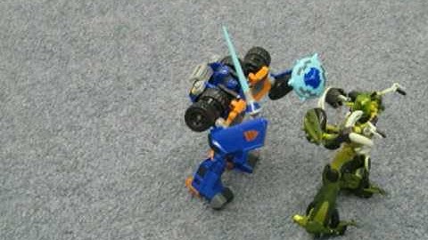 one shall stand, one shall fall (transformers stop motion animation)