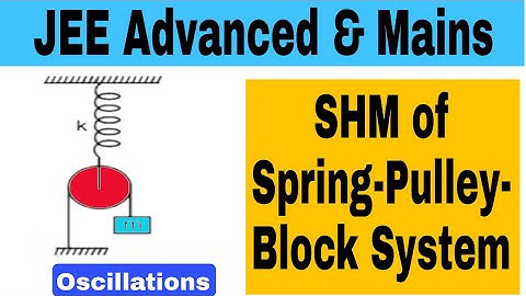 3) Physics | Oscillations | shm spring problems | shm of vertical spring block pulley | JEE Advanced