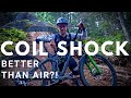 Air Shock or Coil Shock on a Trail Bike? I tested both and I'm surprised!