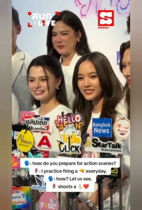 Learn to shoot w/Becky until Khun sam [Aaahhhh] happens, right?🤭 #gap #freen #beckyg #shorst #short