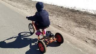 Детский трицикл покатушки