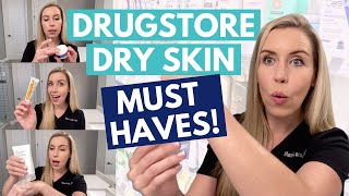 Dry Skin Drugstore MustHaves! | Complete Skincare Routine | Eczemaprone Skin