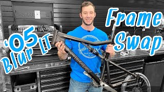 Santa Cruz Blur Frame Swap #goodtimebikes