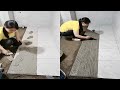 Young girl with great tiling skills - ultimate tiling skills | PART 15