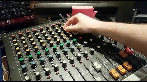 TAPE DELAY with Revox B77 and Mixer, channel feedback, quick test