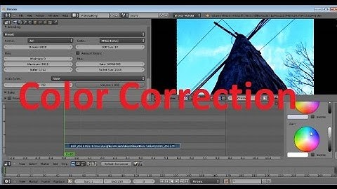 How To Color Correct In Blender
