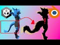 Unity blender  adding a different tail to your avatar nardo