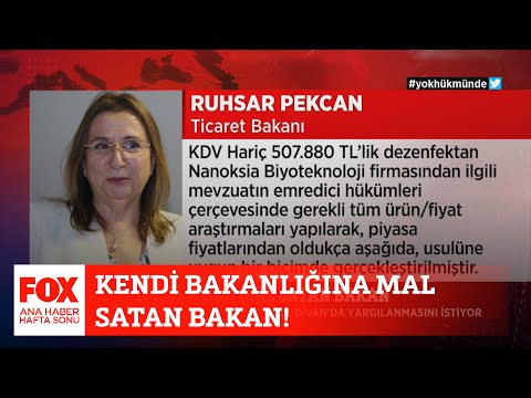 Kendi bakanlığına mal satan bakan! 25 Nisan 2021 Gülbin Tosun ile FOX Ana Haber Hafta Sonu