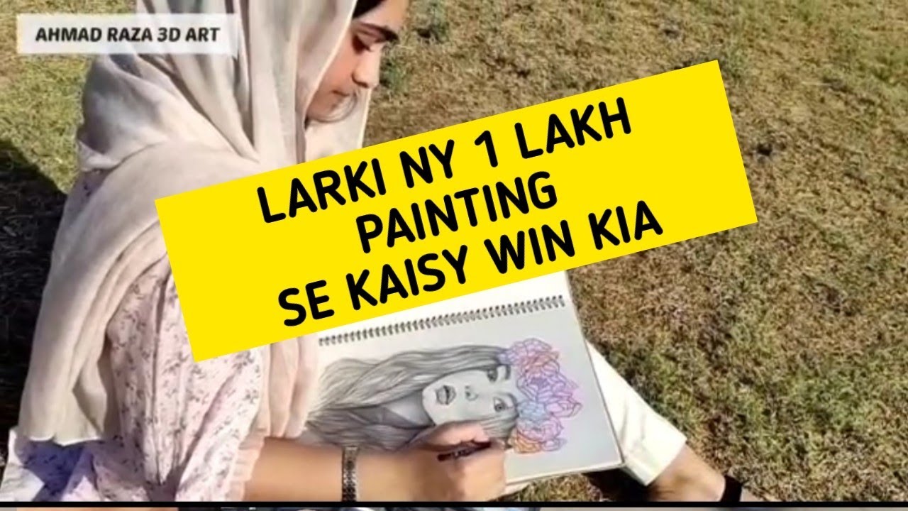 talented artist who win cash / 100000 / street art pakistan / 