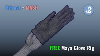Maya Bifrost and MASH - Glove pull-off rig Demo