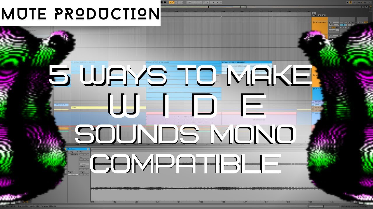 [Ableton tutorial] 5 ways to make wide sounds mono compatible - YouTube