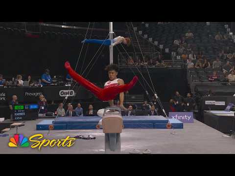 Yul Moldauer returns to U.S. Championships, fights through rough start | NBC Sports