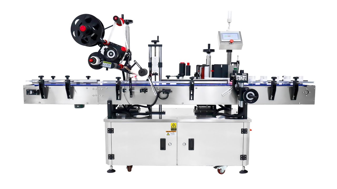 Cap Labeling and Bottle Wraparound Labeling Machine YouTube