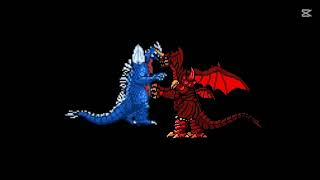 Spacegodzilla VS destoroyah (round 1)