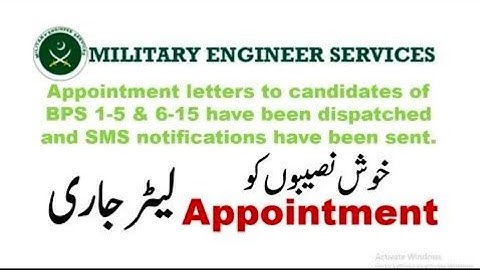 Mes selection 2022| mes final select canidate send appointment letters successfully  #mes #youtube