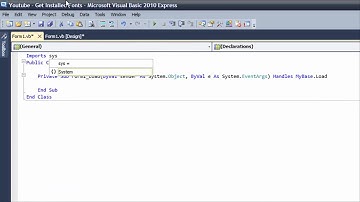 How To Get A List Of Installed Fonts In Visual Basic 2010 (Works In Visual Basic 2008)
