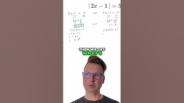 Checking BOTH Solutions to an Absolute Value Equation