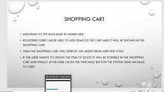 insertion functionality of shopping cart