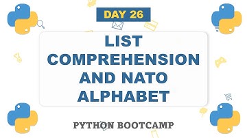 Belajar Python Hari ke 26 - Comprehension & Nato Alphabet