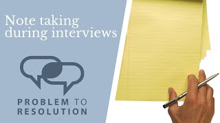 How do you take notes during a K12 investigative interview? K12 Administrators frequently ask me.
