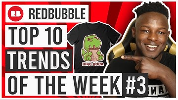 Top 10 Redbubble Trends of the Week with Low Competition #3 Make these Designs! 🔥