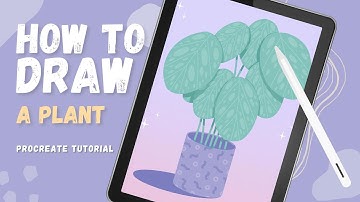 HOW TO DRAW A SIMPLE PLANT IN A POT | Beginner friendly Procreate Tutorial on iPad Pro