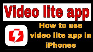 How to use Video Lite in iPhone #technicalrisuk #trending #youtube