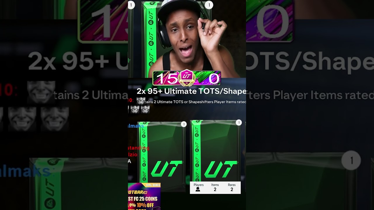 Rank 1 rewards 😭😭. Who’s everyone’s best pack pull this shape shifters 👇🏾👇🏾 #fc25