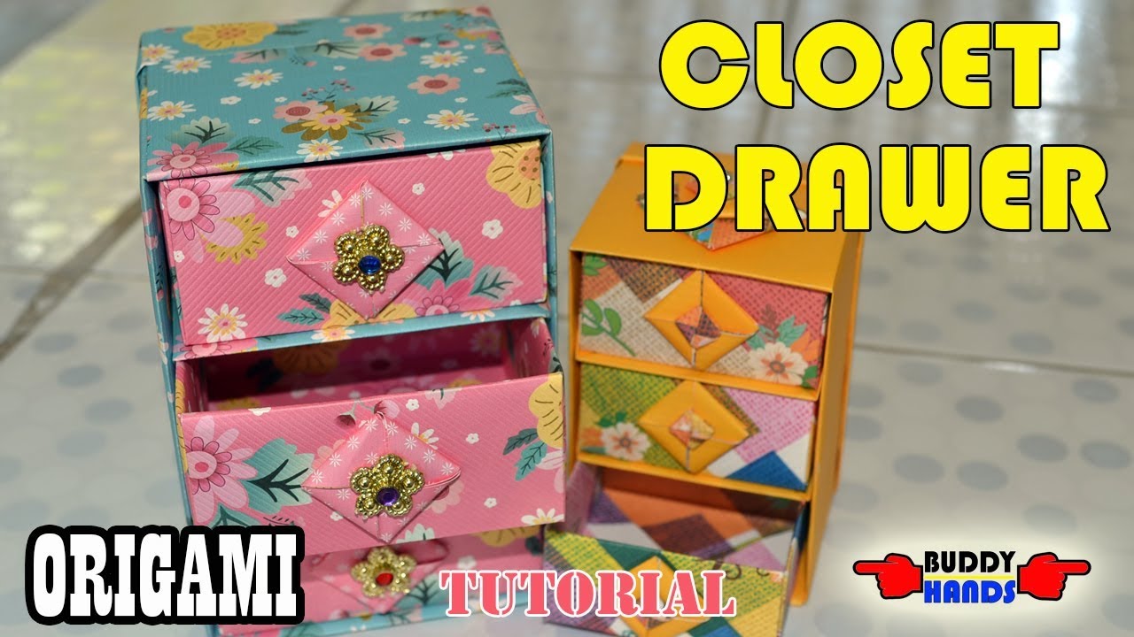 How to make easy ORIGAMI CLOSET DRAWER(종이접기 옷장) YouTube