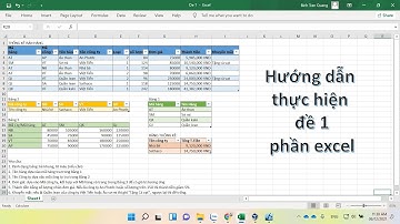 #COM107 | Hướng Dẫn Thực Hiện Đề Test Bảo Vệ Assignment Phần Excel