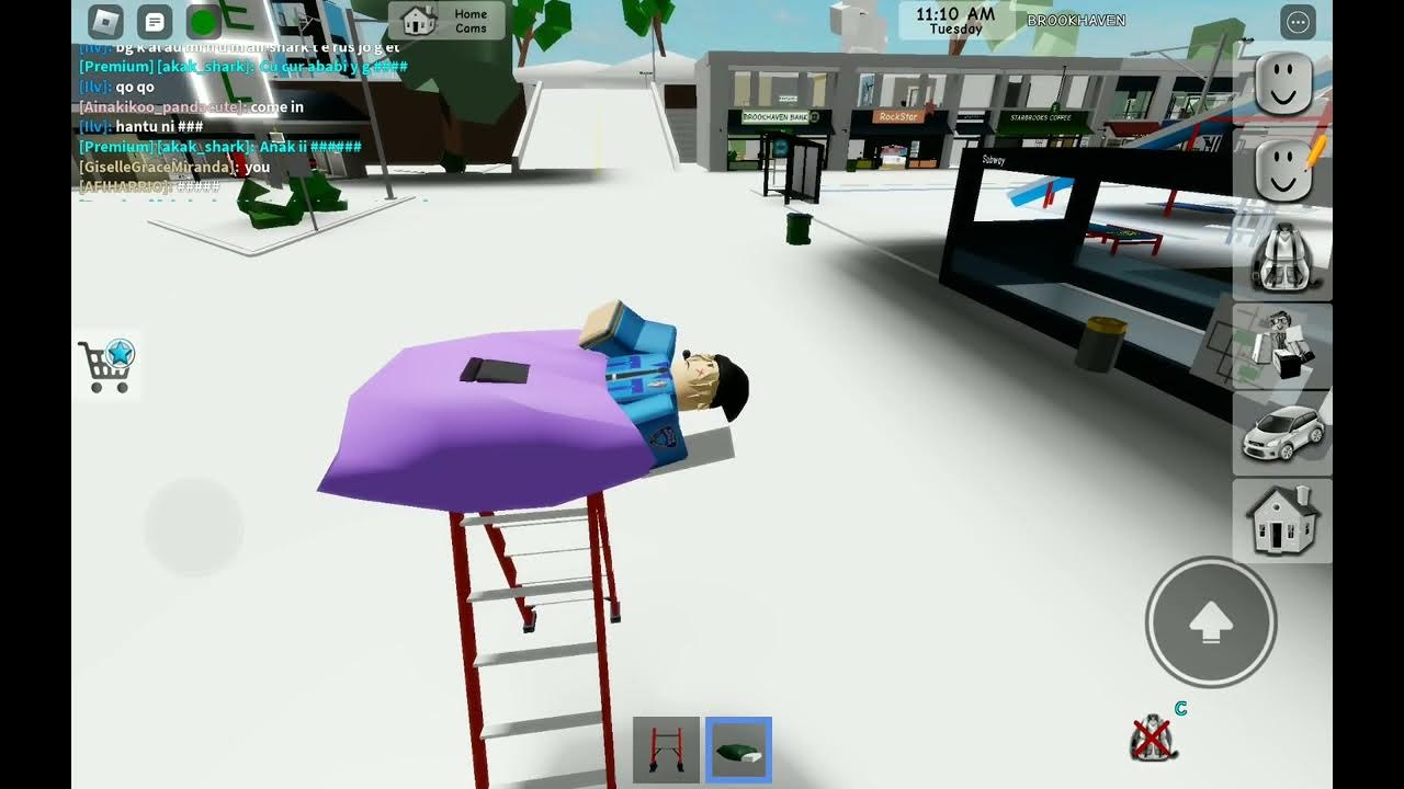 How To make your sleeping bag flying in roblox brookhaven Rp🏡 YouTube