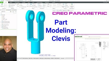 Creo Parametric - Part Modeling Example | Clevis