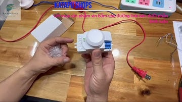 Tắt mở đèn tự động siêu nhạy xuyên tường bằng cảm biến vi sóng rada