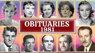 Celebrity Obituaries Famous Stars Who Died in 1981 Part 03 OBITUARIES TV #memories #deathstory