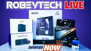 NeweggNow - Robeytech Live - H710i Case Review $2300 Build - Ryzen 3700x \/ 2070 Super | Robeytech