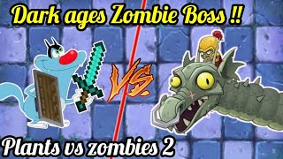 Oggy vs Dark ages Zombie Boss!! #plantsvszombies2 #plantsvszombies screenshot 3
