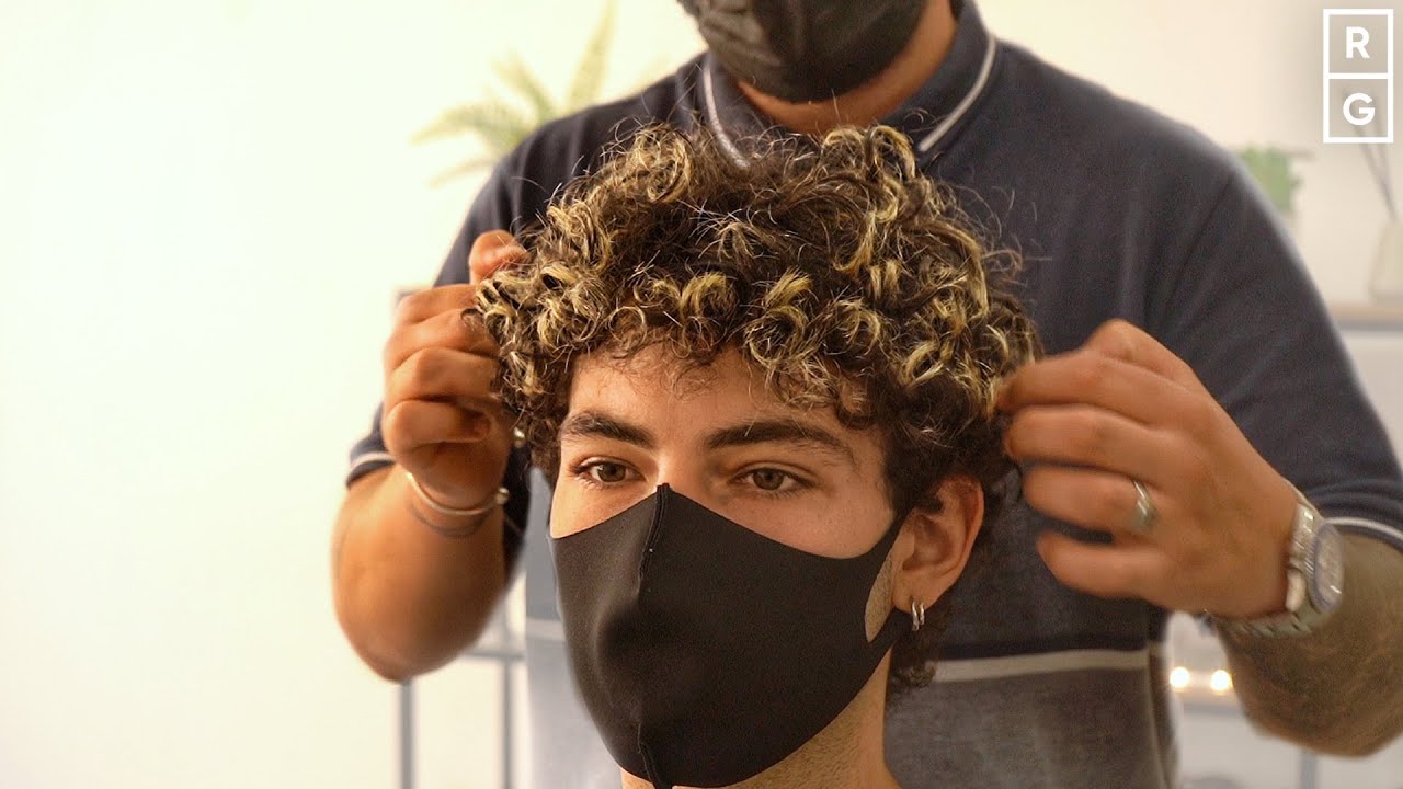 Curls can come in many different shapes. This spiral curly hair with front  pieces is a good example of curly hairstyles men love crafted ... |  Instagram