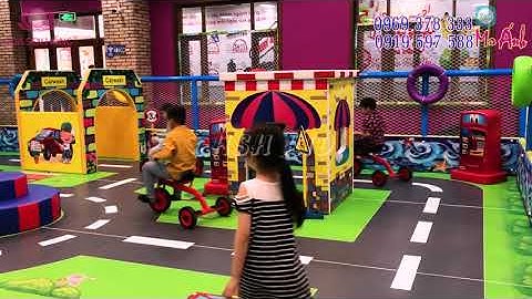 Trò chơi khu vận động giao thông || Công ty thiết kế và thi công khu vui chơi giải trí trẻ em