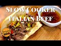 Italian beef sandwich recipe  slow cooker  best homemade italian beef  everyday bbq