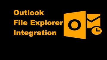 File explorer integrated into Microsoft Outlook