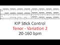 KIP stick control (tenor var 2) | 20-160 bpm sheet music