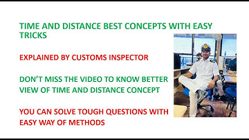 TIME AND DISTANCE VIDEO PART 1 || BEST CONCEPTS || EASY TRICKS || TELUGU || ANY COMPETITIVE EXAMS