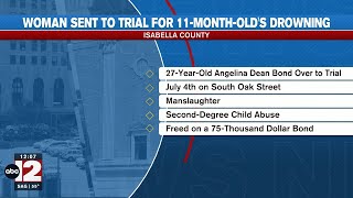 Mount Pleasant woman sent to trial for 11-month-old's drowning