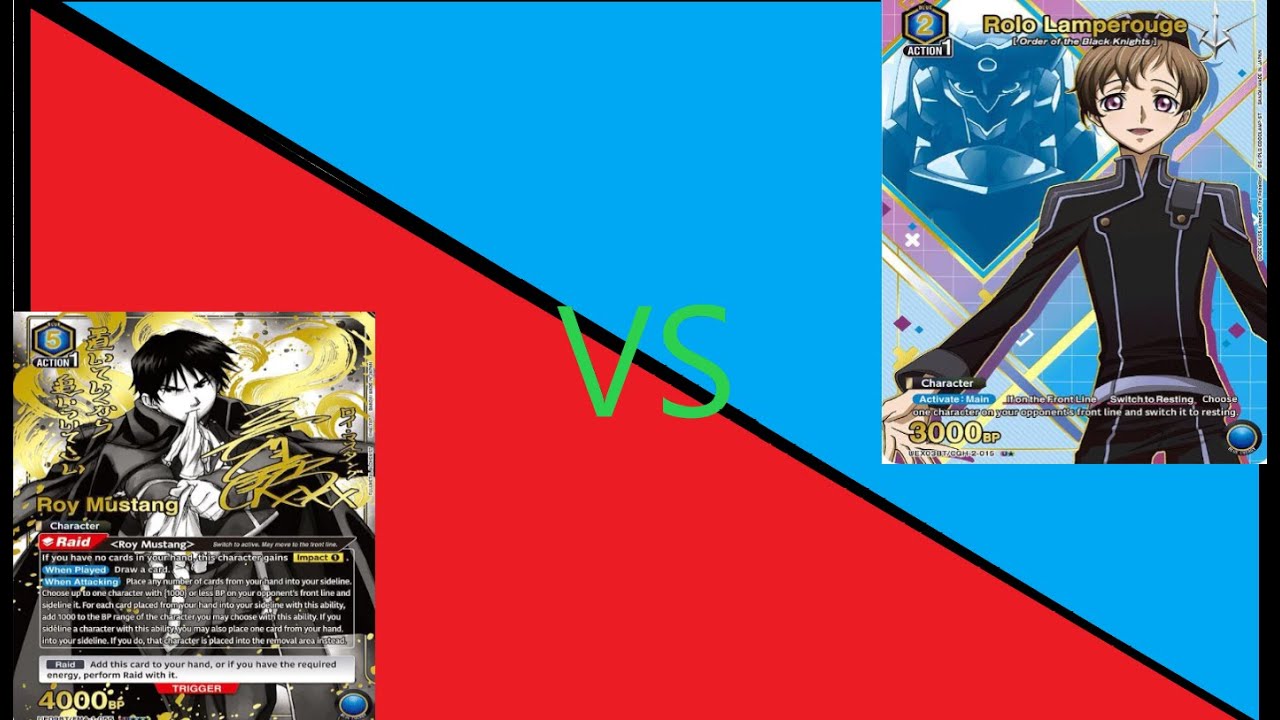 Union Arena Locals 01/08 Finals Blue Code Geass (Rolo) vs Blue Full Metal Alchemist (Mustang)