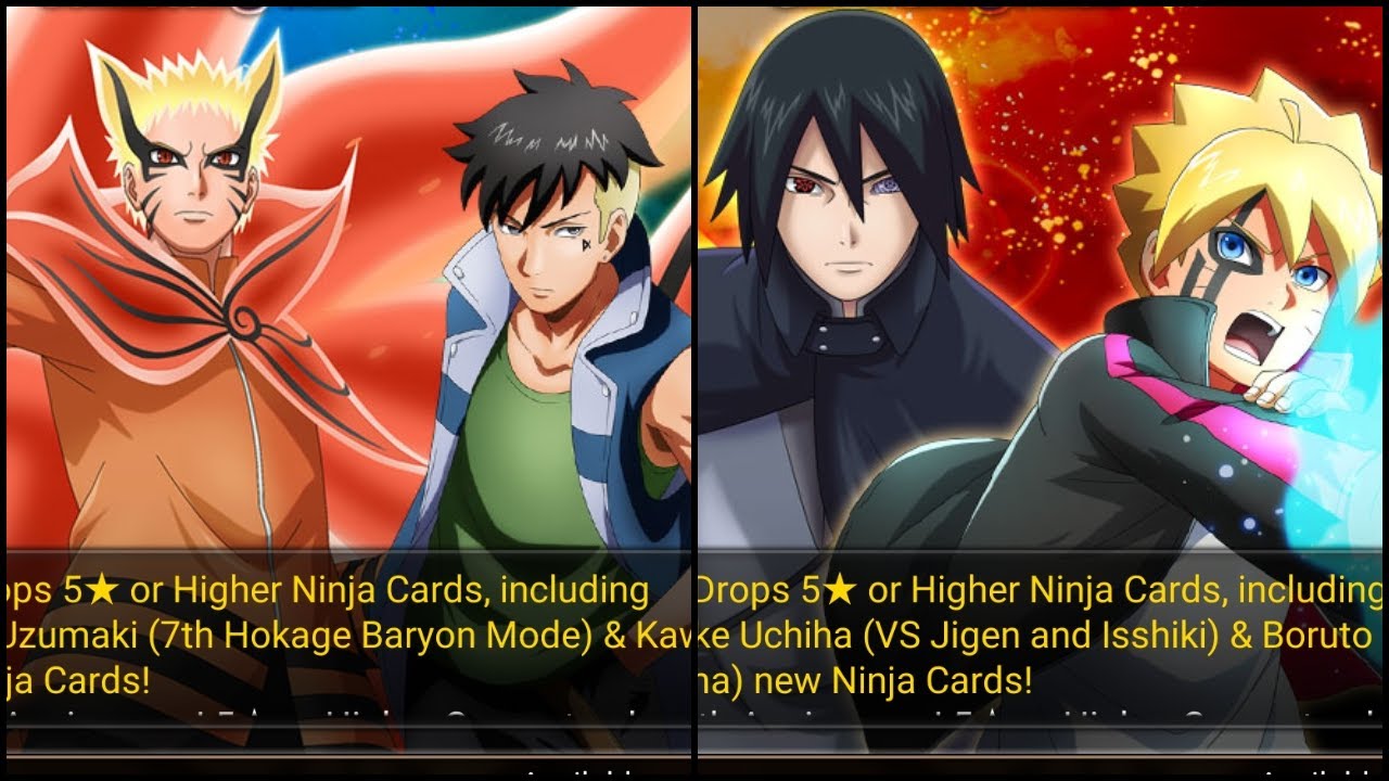NxB NV: 12x Guaranteed Ticket Summon (Baryon Mode Naruto &  Sasuke vs Jigen)