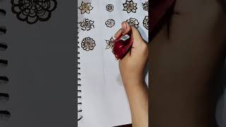 Part 10 | Leafy Flower Mehndi 🌿 | Stylish Floral Pattern #shorts#youtubeshorts #henna #viral #mehndi