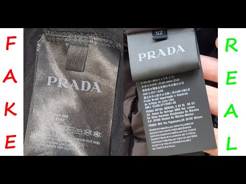 Prada down jacket real vs fake review. How to spot fake Prada winter  jackets - YouTube