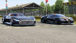 Mercedes-Benz AMG Vision GT vs Bugatti Chiron Super Sport 300+ at Monza Full Course