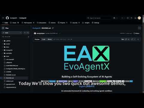 EvoAgentX Demo | Self-Evolving Agents in Action: Stock Analysis Assistant & arXiv Paper Recommender